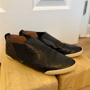 Frye | Melanie Slip on Leather Sneaker | Black | Size 7.5